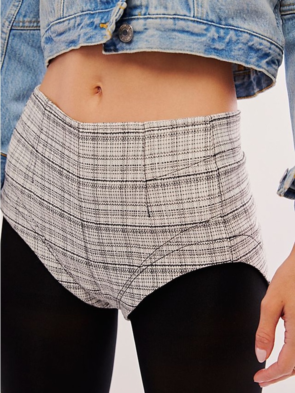 FREE PEOPLE NWT KEEP IT BRIEF MICRO SHORTS 0